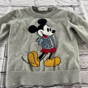 Disney Gap Mickey Mouse Pullover Crew Neck Sweater Size 3 kids Lightweig…